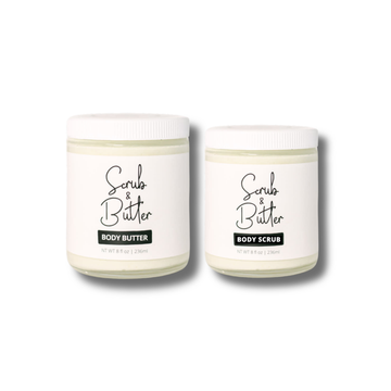 'Naked' Unscented Scrub & Butter Bundle (8oz)