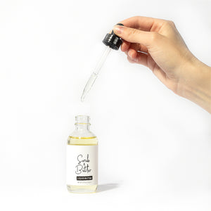 Liquid Butter by Scrub & Butter is available in a 2 fl oz | 56ml dropper bottle. It is non-comedogenic, absorbs easily, and versatile.