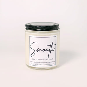 Scrub & Butter x NAUTANA Co. Candle is available in 8oz - up to 40 hours of burn time. It is a limited-edition candle with a blissful blend of Vanilla, Chocolate & Cream.